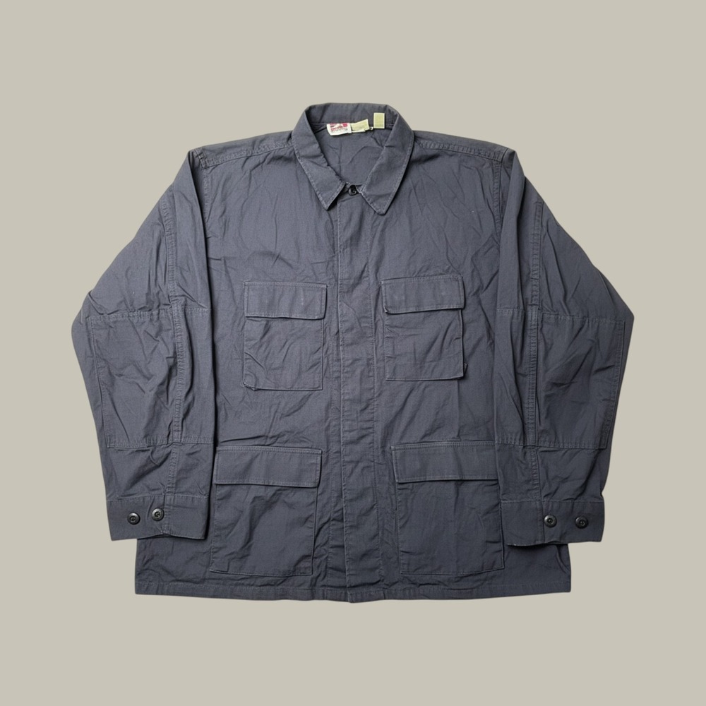 Propper Combat Coat Mens XXL Regular BDU Navy Blue Ripstop Cotton Jacket EXCEL
